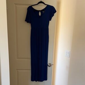 Elegant Blue Women's Dress